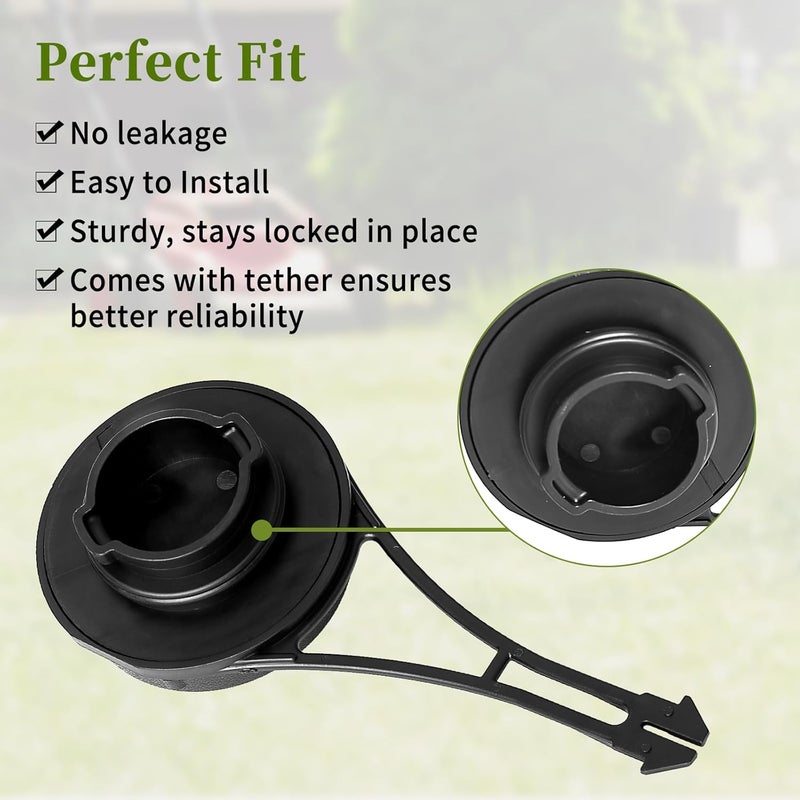 CLSR2U Gas Cap Fit for B&S Mower - Fuel Tank Cap Fit for Briggs and Stratton 625e, Troy Bilt 200 100 Mower with 550EX engine Engines, Gas Tank Caps Fit for Craftsman Husqvarna Toro Lawnmower, 799585 - Image 4